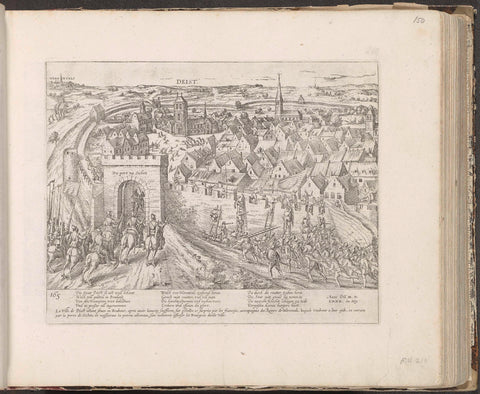 Conquest of Diest, 1580, Frans Hogenberg, 1581 - c. 1585 Canvas Print