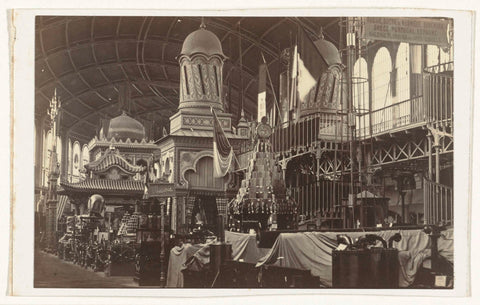 Galerie des Machines at the 1867 World's Fair in Paris, Pierre Petit (attributed to), 1867 Canvas Print