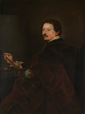 Portrait of Andries van Eertvelt (1590-1652), anonymous, 1650 - 1700 Canvas Print