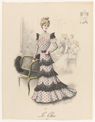 Le Chic, 1900, No. 2089, B. Finkelstein & Frère, c. 1900 Canvas Print