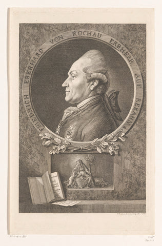 Portret van Friedrich Eberhard, Freiherr von Rochow, Daniel Nikolaus Chodowiecki, 1777 Canvas Print