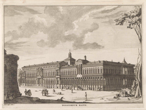 Ospedale Maggiore in Milan, anonymous, 1704 Canvas Print