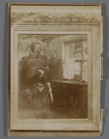 Photo reproduction of painting by Albert Neuhuys, anonymous, 1882 - 1940 Canvas Print