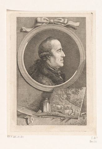 Portret van Pascha Johann Friedrich Weitsch, Daniel Nikolaus Chodowiecki, 1776 Canvas Print