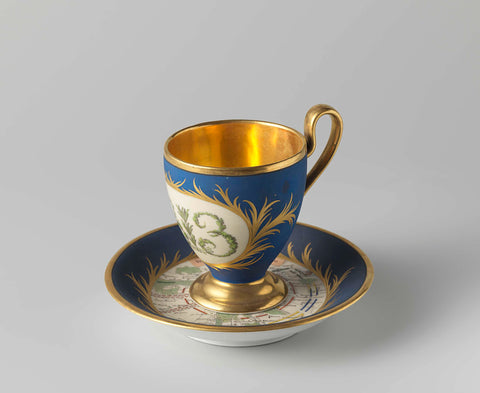 Cup with 1813, Royal Porcelain Manufactory, c. 1813 - c. 1820 Canvas Print