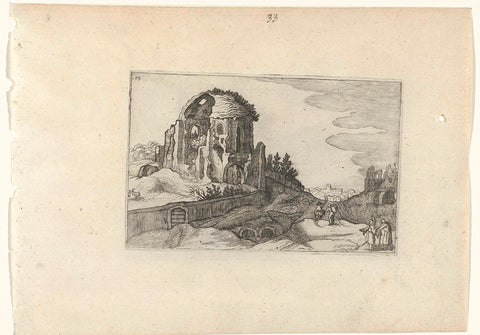 Nymphaeum in Rome, Willem van Nieulandt (II), 1594 - 1685 Canvas Print