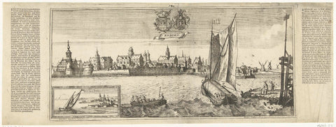 View of Emden, Gaspar Bouttats, 1679 Canvas Print