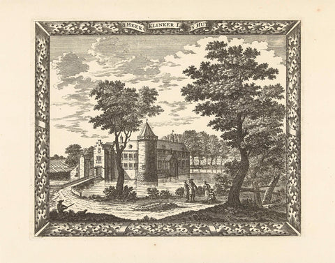 View of Huis te Blotinghe in Rijswijk, Cornelis Elandts, 1681 - 1728 Canvas Print