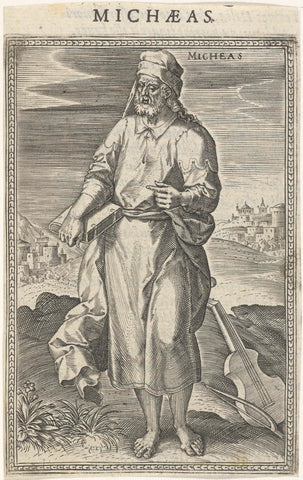 Micha, Johann Sadeler (I), 1577 Canvas Print