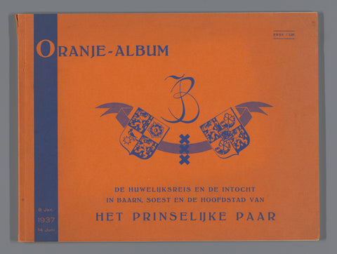 Orange album; the honeymoon and entry to Baarn, Soest and the capital of the princely couple 8 January - 14 June 1937, Holdert &Co., 1937 Canvas Print