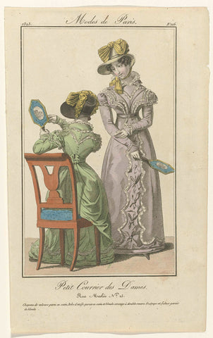 Petit Courrier des Dames, 1823, No. 116 : Chapeau de velours (...), anonymous, 1823 Canvas Print