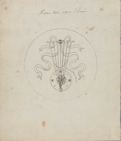 Kissir [?] Turkish harp species, Pierre Félix van Doren, in or before 1828 Canvas Print