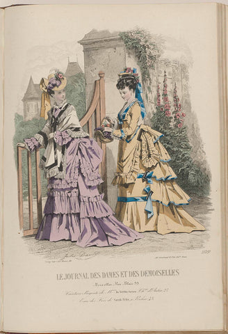 Journal des Dames et des Demoiselles, 15 November 1872, No. 1105c, Jules David (1808-1892), 1872 Canvas Print