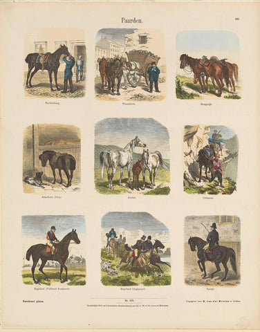 Horses, Hermann van der Moolen, 1843 - c. 1920 Canvas Print