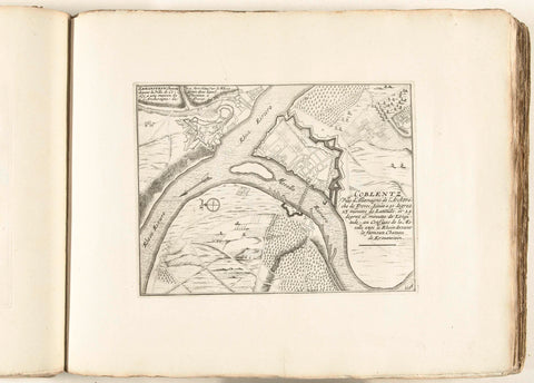 Map of Koblenz, ca. 1702, anonymous, 1702 - 1703 Canvas Print