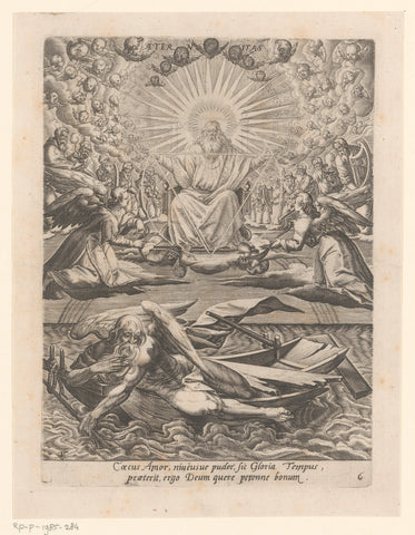 Triumph of Eternity, Matthäus Greuter, 1596 Canvas Print