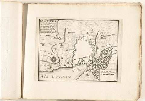 Map of La Rochelle, ca. 1702, anonymous, 1702 - 1703 Canvas Print