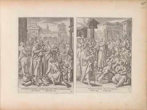 Life of the first municipality, Adriaen Collaert, 1643 Canvas Print