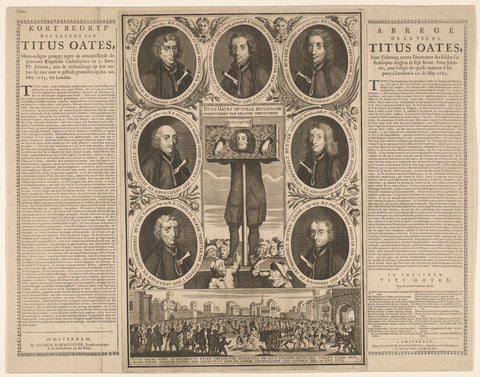 Titus Oates to pillory, 1685, anonymous, 1685 Canvas Print