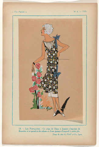 Très Parisien, 1925, No. 6, Pl. 13- LES PAPILLONS, G-P. Joumard (1925) Canvas Print