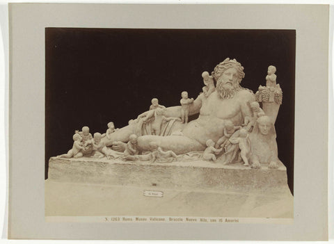 Sculpture of the Nile, anonymous, c. 1880 - c. 1904 Canvas Print