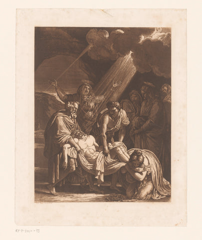 Graflegging van Christus, François-Xavier Fabre, c. 1810 Canvas Print