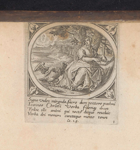 Johannes op Patmos, Adriaen Collaert (attributed to), 1646 Canvas Print