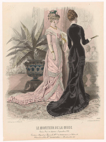 Le Moniteur de la Mode, 1879, No. 1669 : Ceinture-Régent (...), Edouard Tailland, 1879 Canvas Print