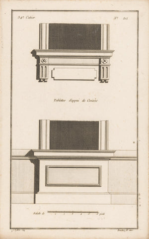 Twee vensterbanken, Jean Pelletier, 1772 - 1779 Canvas Print