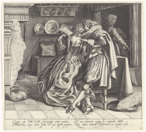 Tactus / The Feeling, Cornelis van Kittensteyn, 1620 - 1652 Canvas Print