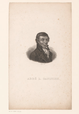 Portrait of Louis Gaultier, Gabriel-Louis Lacour-Lestudier, c. 1825 Canvas Print