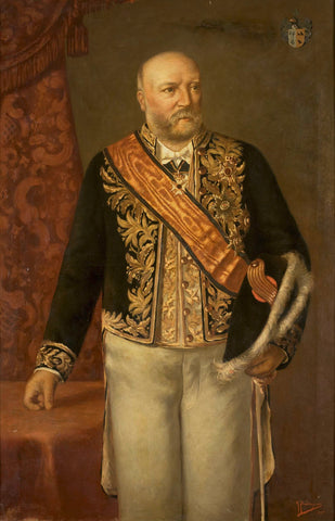 Cornelis Pijnacker Hordijk (1847-1908). Gouverneur-generaal (1888-93), Adriaan Boudewijnse, 1895 Canvas Print