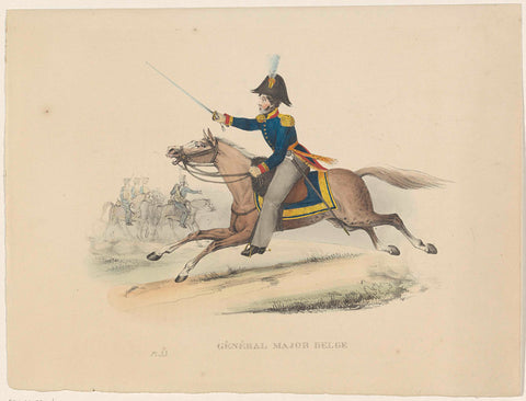 Belgian major general, 1830, Bertrand, 1830 Canvas Print