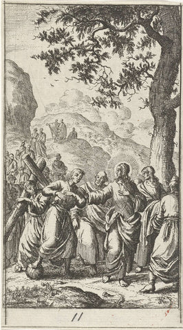 Christ and his followers, anonymous, 1681 - 1762 Canvas Print