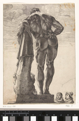 Hercules Farnese, Nicolaes de Bruyn, after c. 1592 - in or after c. 1605 Canvas Print