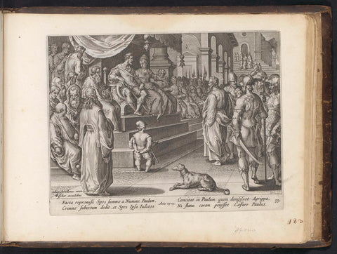 Paul appears before King Agrippa and his wife, anonymous, 1646 Canvas Print