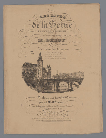 Cover for: Faces on the banks of the Seine III, Isodore-Laurent Deroy, 1829 - 1831 Canvas Print