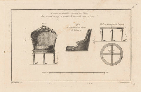 Armchair, Pierre Claude Delagardette, 1784 - 1785 Canvas Print