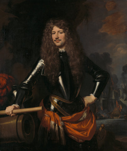 Cornelis Evertsen, Lieutenant-Admiral of Zeeland, Nicolaes Maes, 1680 Canvas Print