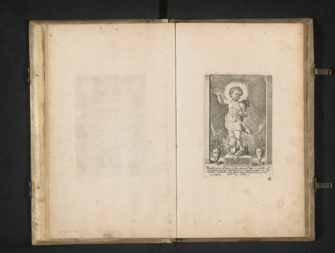 Christ Child, Crispijn van de Passe (I), 1670 - 1726 Canvas Print