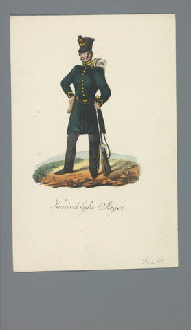 Koninklijke Jager, Albertus Verhoesen (attributed to), 1835 - 1850 Canvas Print