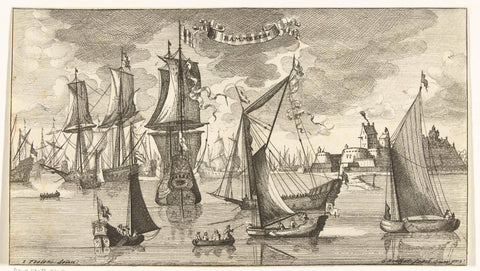 View of Rammekens, Gaspar Bouttats, 1679 Canvas Print