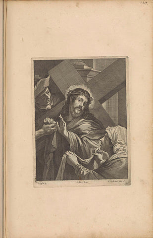 The Bearing of the Cross of Christ with Veronica, Lucas Vorsterman (II), 1660 Canvas Print