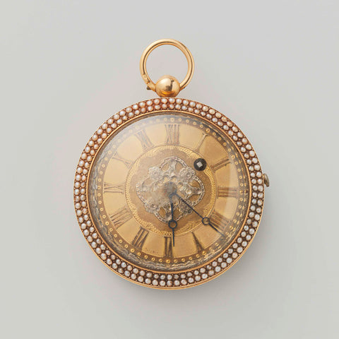 Watch with Pearls, anonymous, c. 1815 - c. 1830 Canvas Print