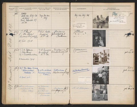 Sheet 95 from Studbook of the pupils of the Colonial School for Girls and Women in The Hague part II (1930-1949), anonymous, 1937 Canvas Print