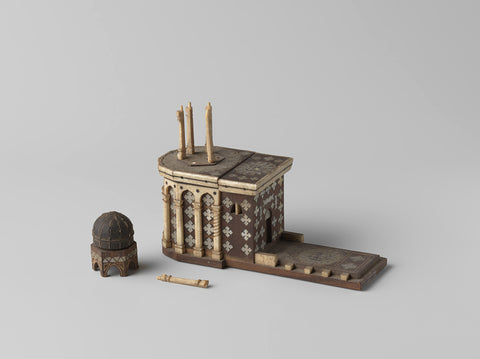 Model of the Chapel of the Holy Sepulchre in Jerusalem, , c. 1600 - c. 1800 Canvas Print