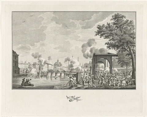 Conquest of Kattenburg, 1787, Carel Jacob de Huyser, 1787 Canvas Print