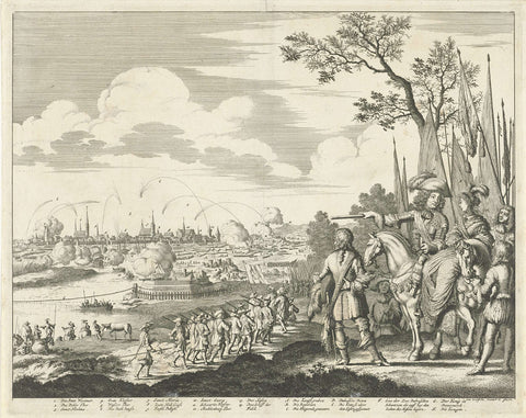 Siege and conquest of Wismar by the Danish army, 1675, Jan Luyken, 1680 Canvas Print