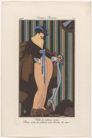 Journal des Dames et des Modes: the Fashion Illustrators, Pierre-Emile Legrain, 1913 Canvas Print