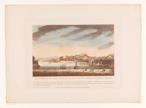 View of Portoferraio, Louis Lecoeur, 1812 - 1814 Canvas Print